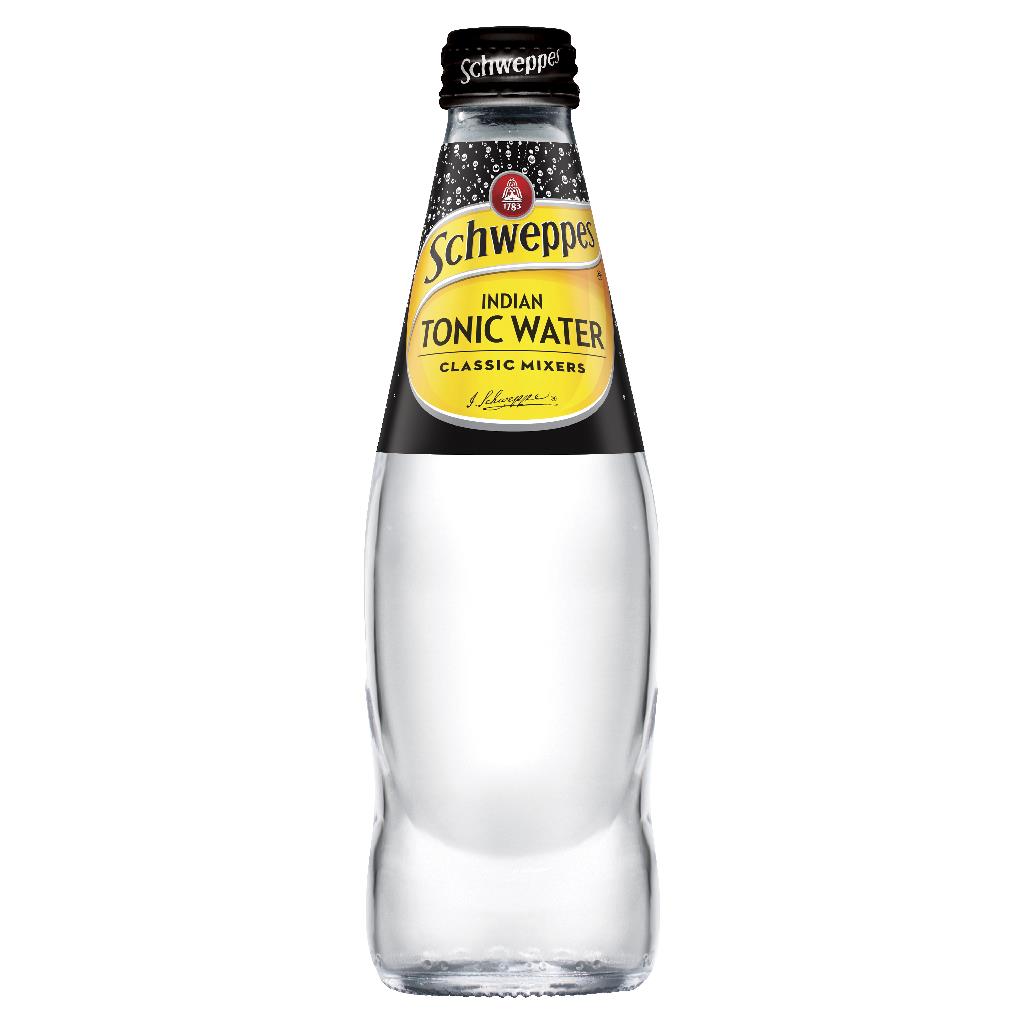 SCHWEPPES TONIC WATER GLASS 300MLS 24PK Coast 2 Coast Distributors schweppes-tonic-water-glass-300mls-24pk-coast-2-coast-distributors
