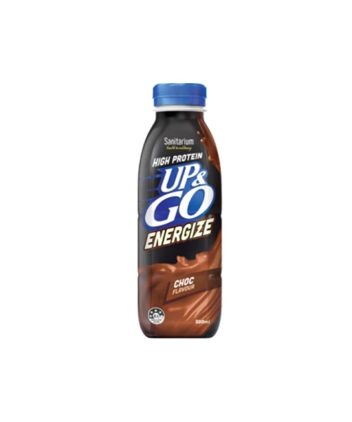 UP & GO – ENERGIZE – CHOC HIT – PET 500ML – 12PK