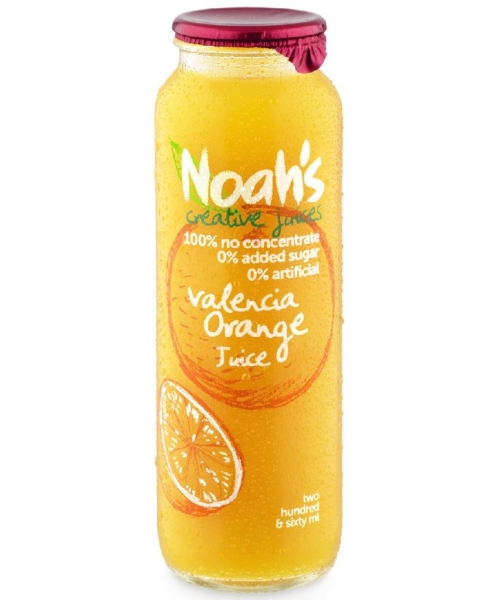 NOAH’S – JUICE – VALENCIA ORANGE – 260MLS – 12PK