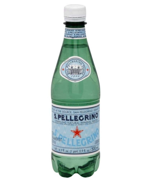 S.PELLEGRINO – SPARKLING WATER – PLASTIC 500MLS – 24PK