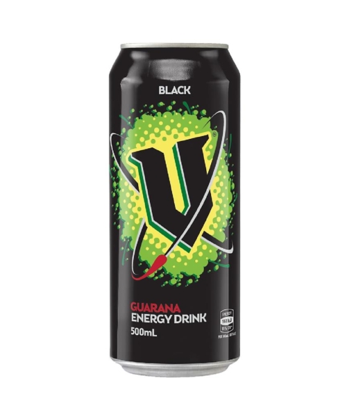 V ENERGY – BLACK – CANS 500ML – 24PK