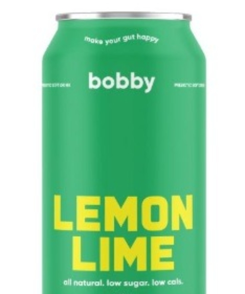 BOBBY – LEMON LIME – PREBIOTIC – CANS 330MLS – 12PK