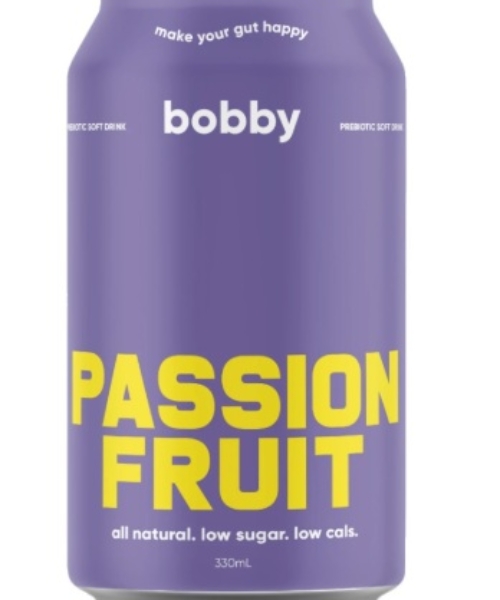 BOBBY – PASSIONFRUIT – PROBIOTIC – CANS 330MLS – 12PK