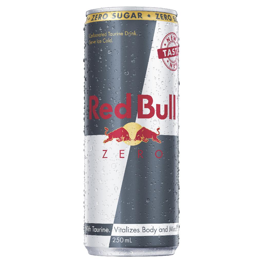 RED BULL 4 PACK ZERO 250MLS 6 X 4PK - Coast 2 Coast Distributors