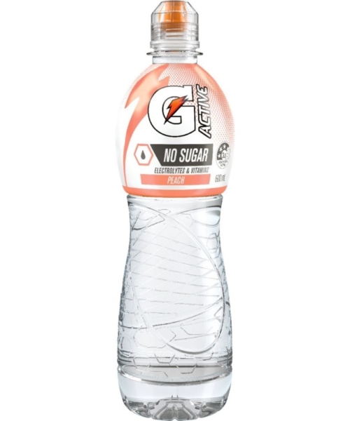 GATORADE – NO SUGAR – PEACH – 600MLS – 12PK