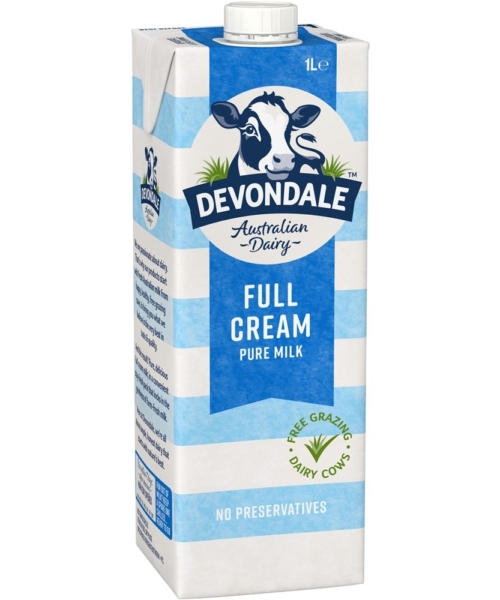 DEVONDALE – FULL CREAM MILK – 1LTS – 10PK