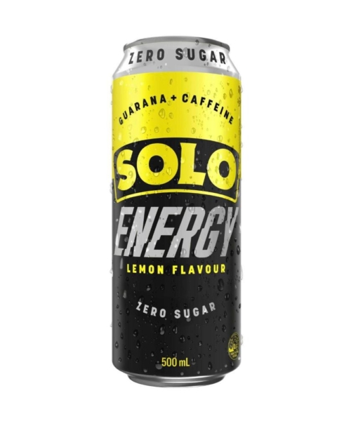 SOLO – ENERGY – ZERO SUGAR – CANS 500MLS – 24PK