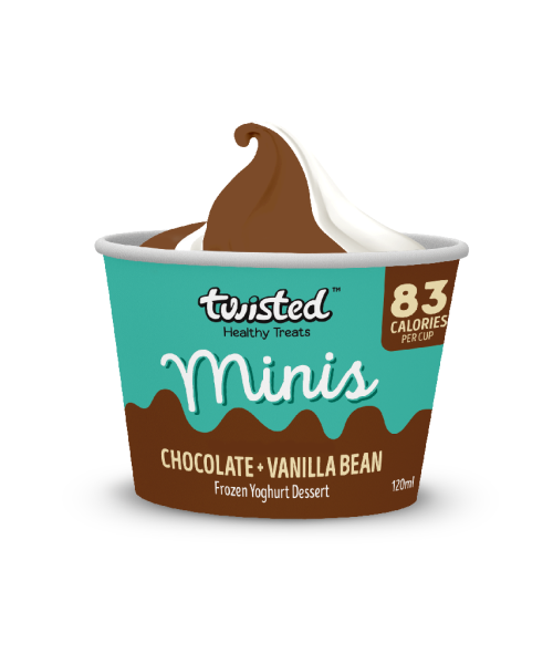TWISTED – FROZEN YOGHURT – CHOCOLATE VANILLA  – 120ML – 36PK