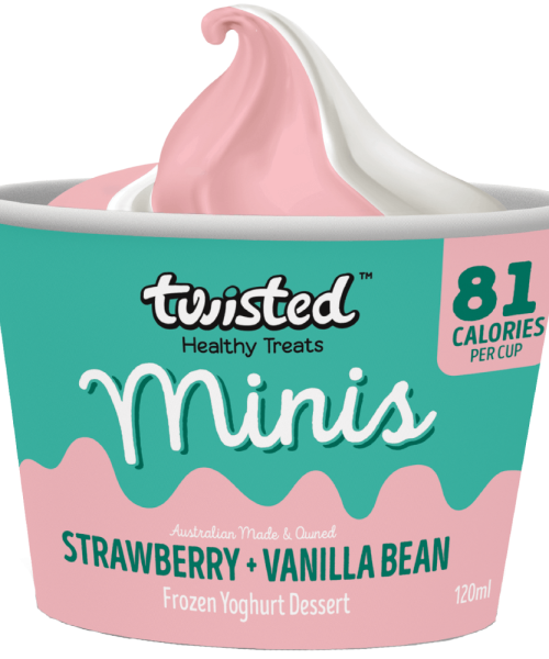 TWISTED – FROZEN YOGHURT – STRAWBERRY VANILLA  – 120ML – 36PK