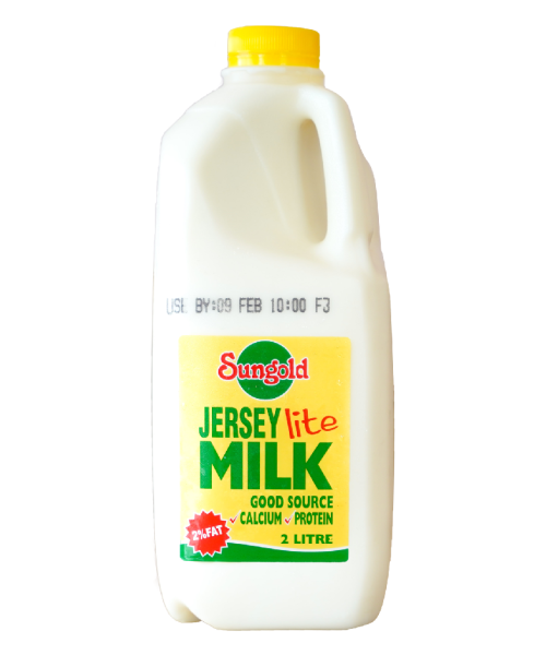 SUNGOLD – LITE JERSEY MILK – 2LTR – 9 PK