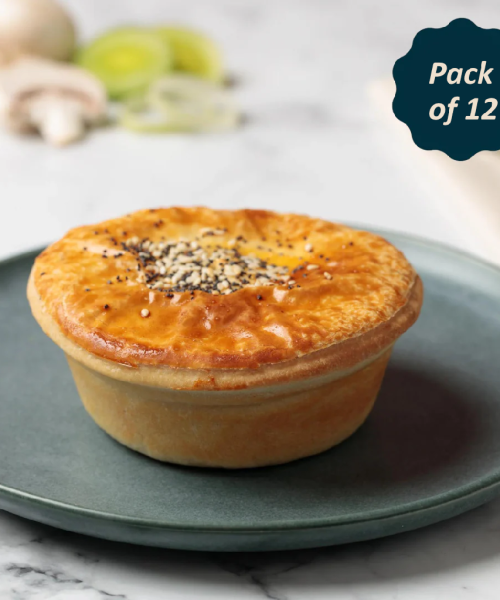 IVAN’S PIES – PIE – CHICKEN, MUSHROOM & LEEK – 220GMS – 12PK