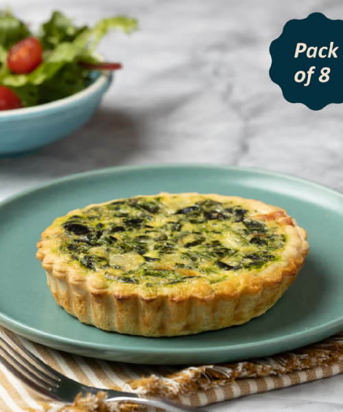 IVAN’S PIES – QUICHE – SPINACH & CHEESE – 180GMS – 8PK