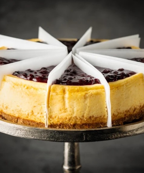 BLUEBERRY CHEESECAKE – PRE-SLICED – 10PK – 1.66KG