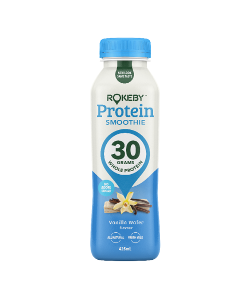 ROKEBY FARM – PROTEIN SMOOTHIE – VANILLA WAFER – 425MLS – 6PK