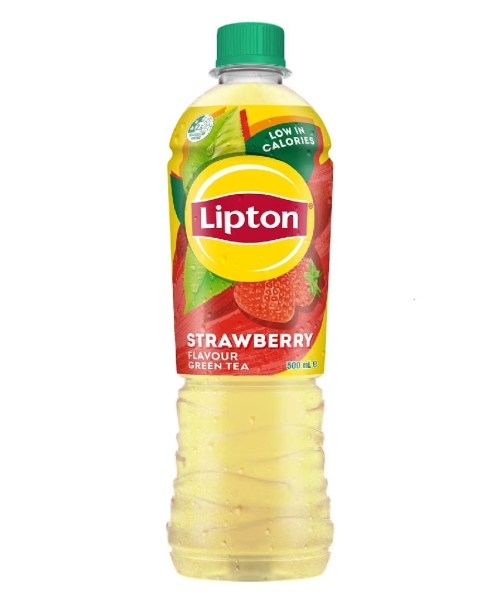 LIPTON – ICED TEA – STRAWBERRY GREEN – 500MLS – 12PK