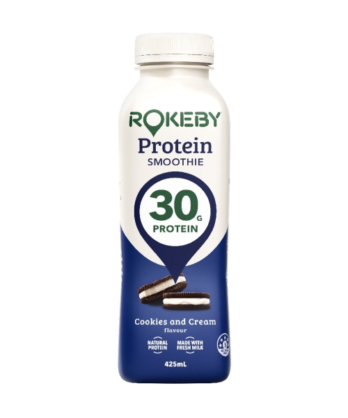 ROKEBY FARM – PROTEIN SMOOTHIE – COOKIES & CREAM – 425MLS – 12PK