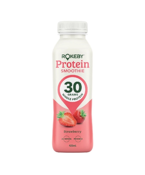 ROKEBY FARM – PROTEIN SMOOTHIE – STRAWBERRY – 425MLS – 12PK