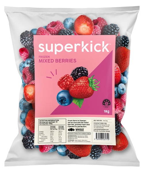 SUPERKICK – FRUIT – MIXED BERRIES – 1KG