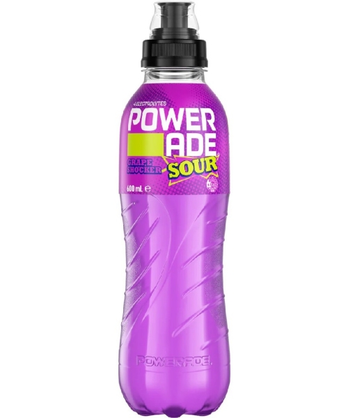 POWERADE – SOUR – GRAPE – 600MLS – 12PK