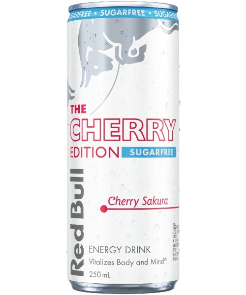 RED BULL – CHERRY EDITION – CHERRY SAKURA – SUGAR FREE – 250MLS – 12PK