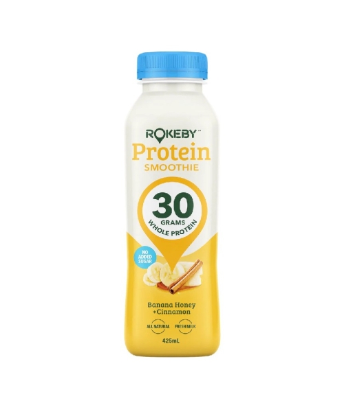 ROKEBY FARM – PROTEIN SMOOTHIE – BANANA HONEY & CINNAMON – 425MLS – 12PK