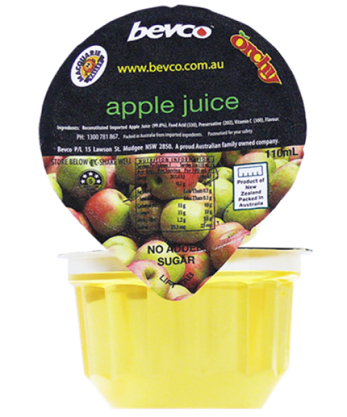 ORCHY – JUICE CUPS – APPLE – 110MLS – 96PK