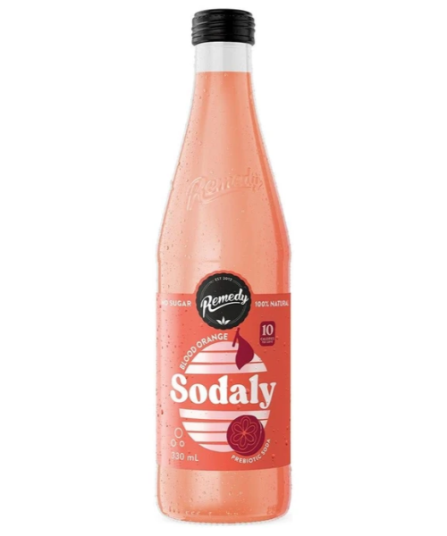 REMEDY – SODALY – BLOOD ORANGE – 330MLS – 8PK